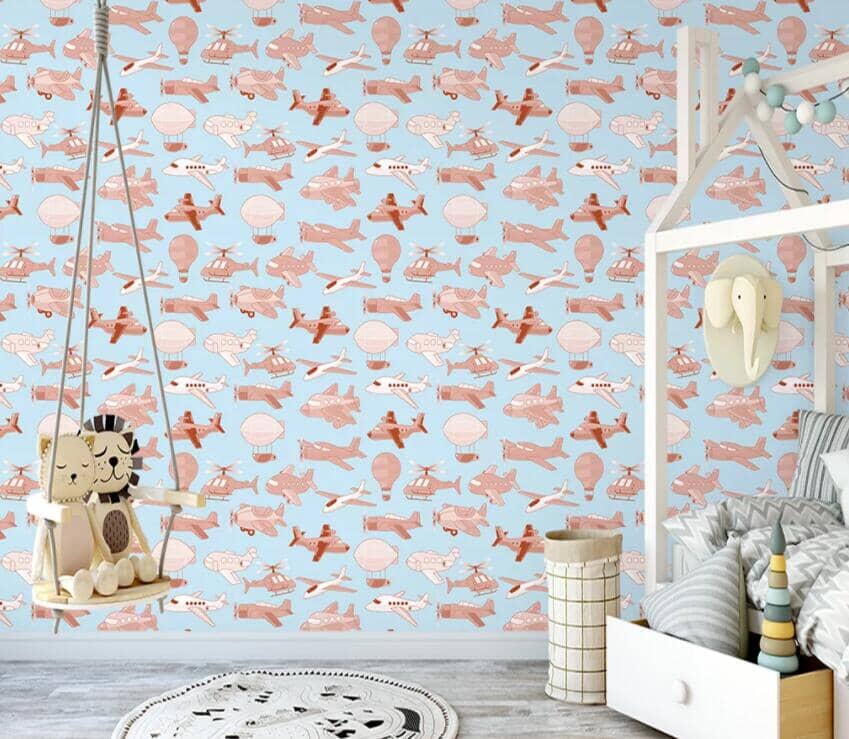 3D Cute Little Plane 2147 Wall Murals Wallpaper AJ Wallpaper 2