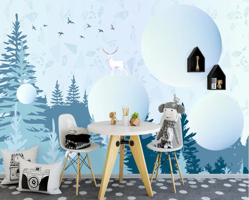 3D Forest Fawn 860 Wall Murals Wallpaper AJ Wallpaper 2