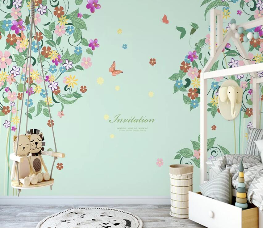 3D Cute Flowers 858 Wall Murals Wallpaper AJ Wallpaper 2