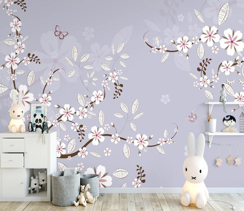 3D Cute Flowers 856 Wall Murals Wallpaper AJ Wallpaper 2