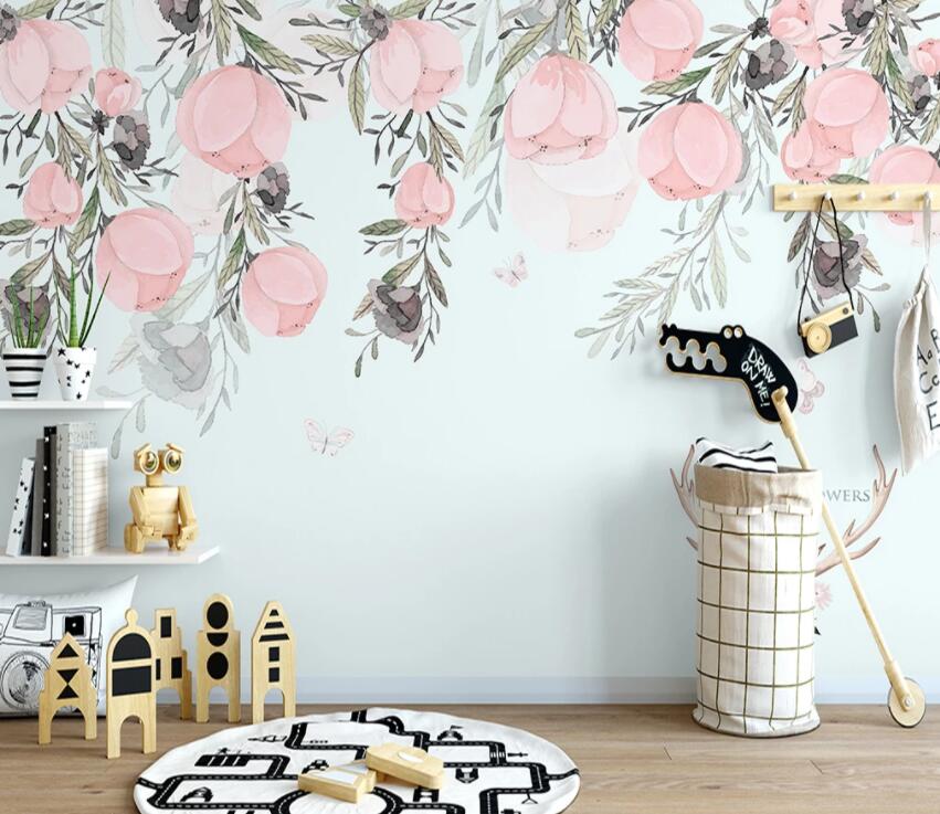 3D Colored Flowers 839 Wall Murals Wallpaper AJ Wallpaper 2