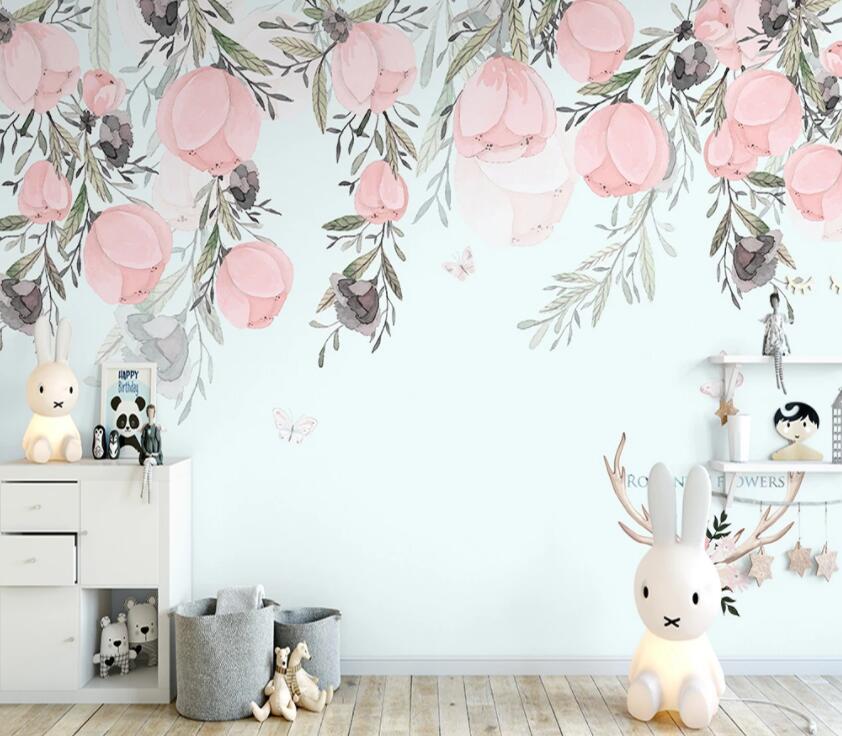 3D Colored Flowers 839 Wall Murals Wallpaper AJ Wallpaper 2