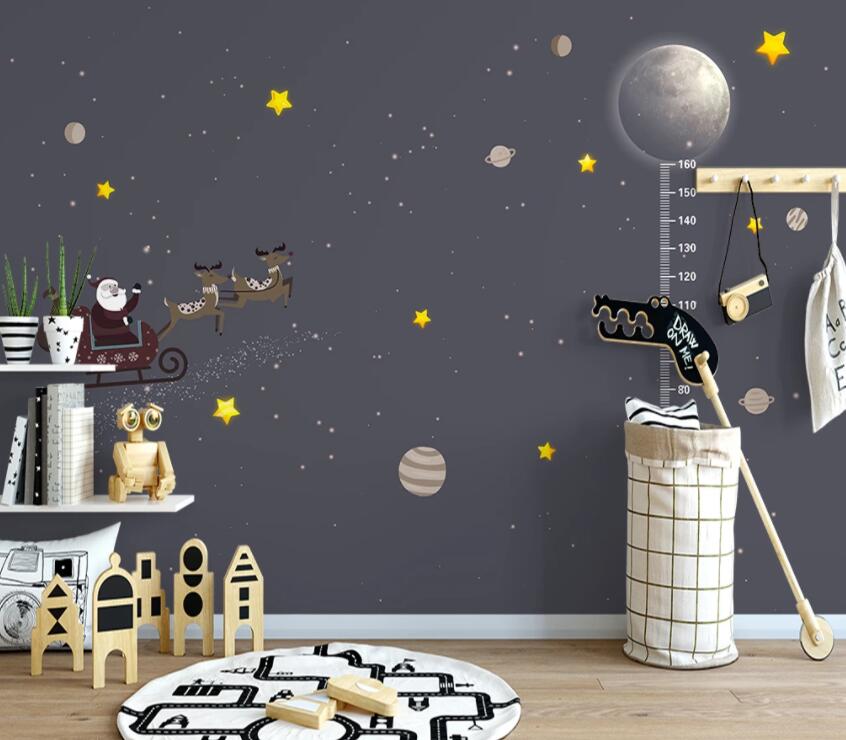 3D Moon Stars 819 Wall Murals Wallpaper AJ Wallpaper 2