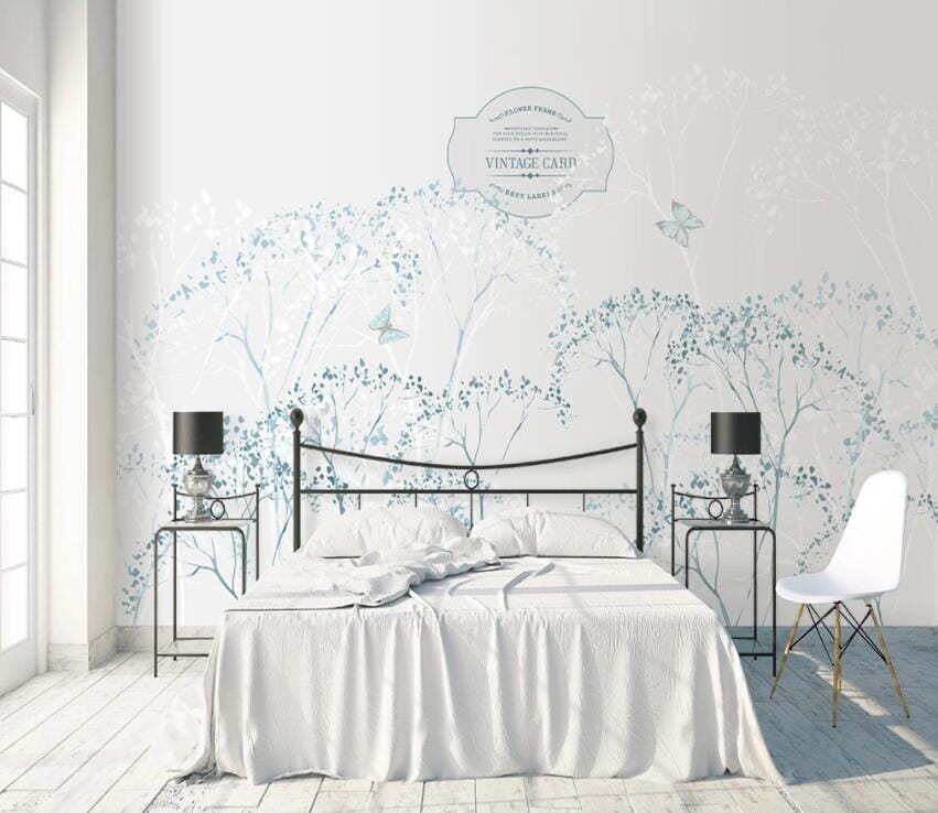 3D White Flowers 2101 Wall Murals Wallpaper AJ Wallpaper 2