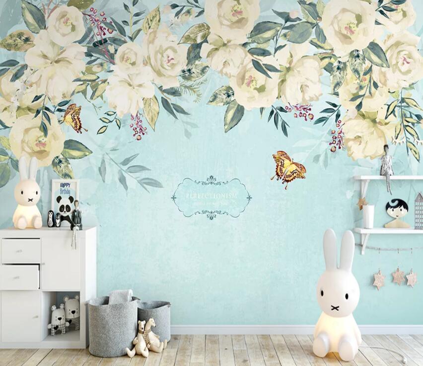 3D Colored Flowers 805 Wall Murals Wallpaper AJ Wallpaper 2
