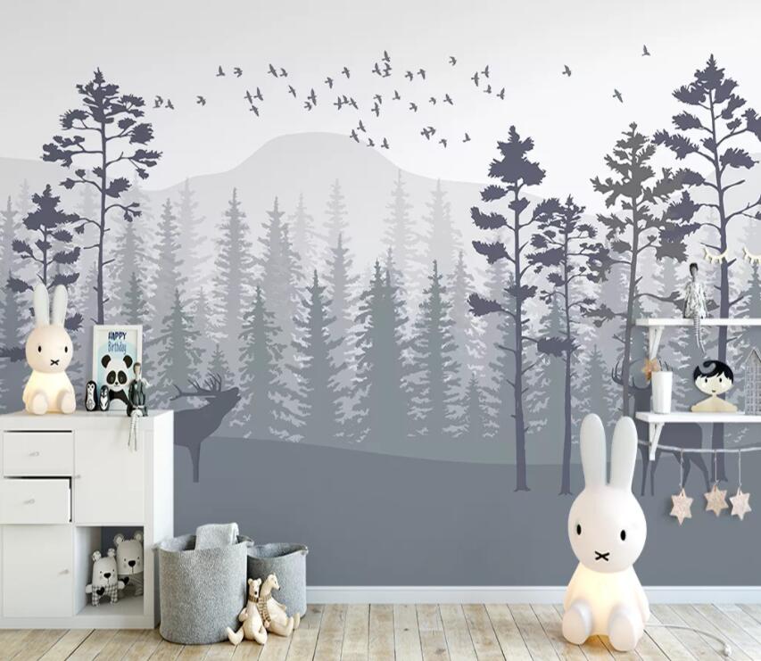 3D Forest Fawn 791 Wall Murals Wallpaper AJ Wallpaper 2