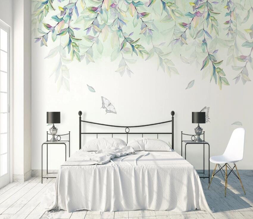 3D Green Leaf 2190 Wall Murals Wallpaper AJ Wallpaper 2