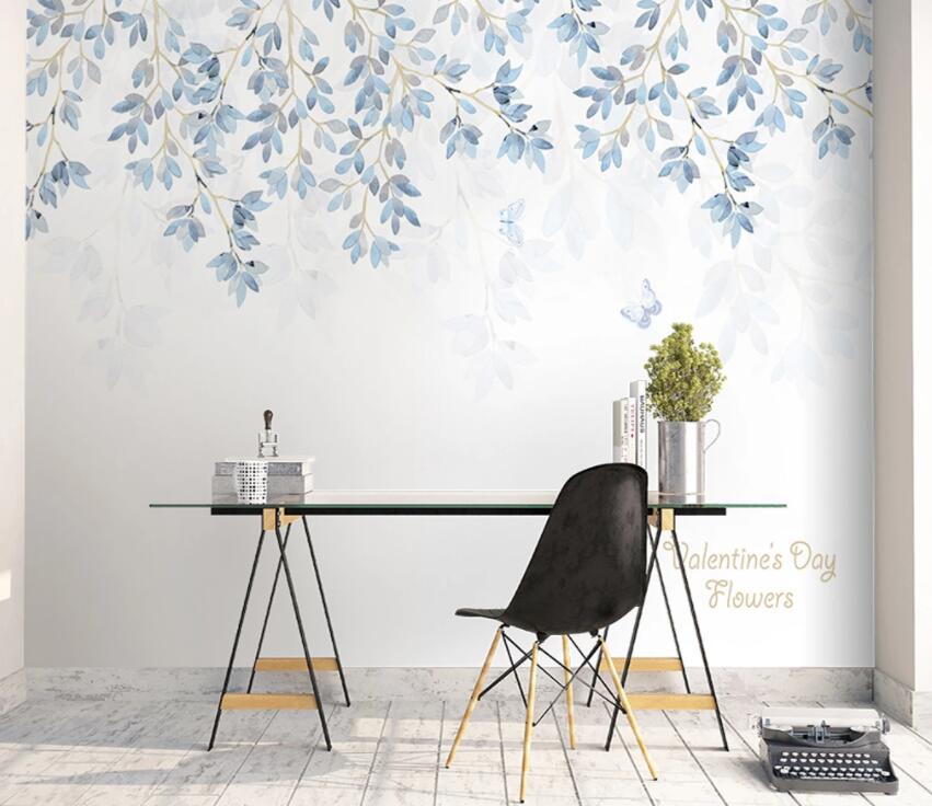 3D Green Leaf 778 Wall Murals Wallpaper AJ Wallpaper 2