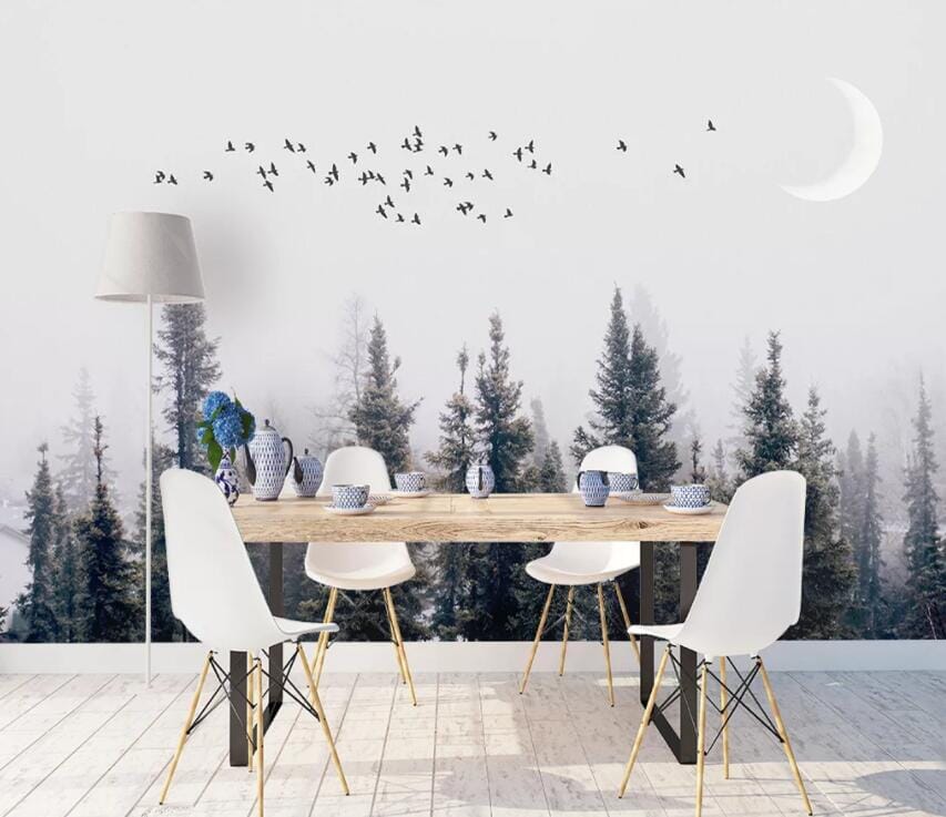 3D Forest Moon 2174 Wall Murals Wallpaper AJ Wallpaper 2