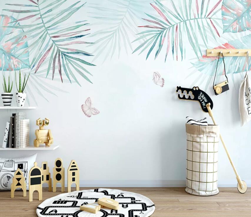3D Colored Leaves 763 Wall Murals Wallpaper AJ Wallpaper 2