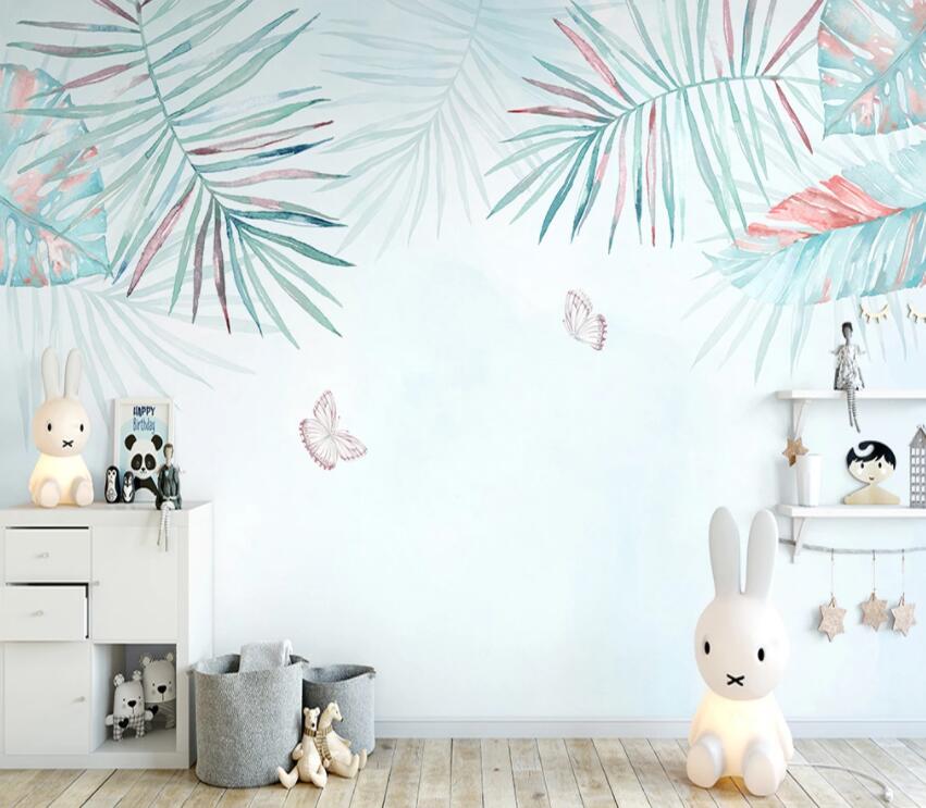 3D Colored Leaves 763 Wall Murals Wallpaper AJ Wallpaper 2