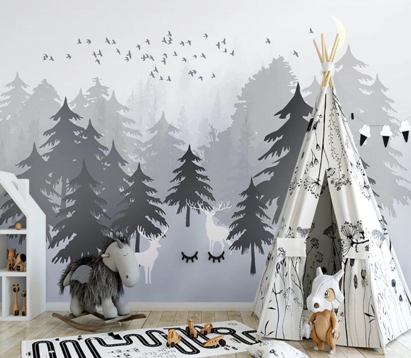 3D Misty Valley 754 Wall Murals Wallpaper AJ Wallpaper 2