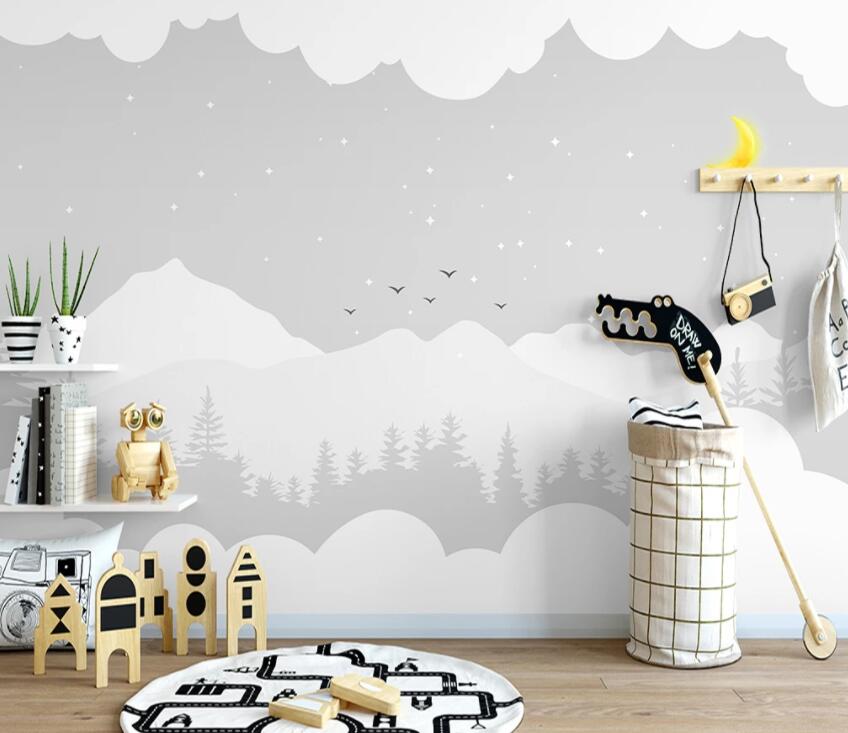 3D Misty Valley 752 Wall Murals Wallpaper AJ Wallpaper 2