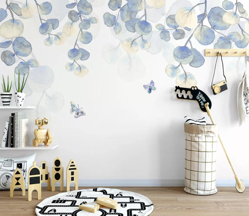 3D Colored Leaves 747 Wall Murals Wallpaper AJ Wallpaper 2