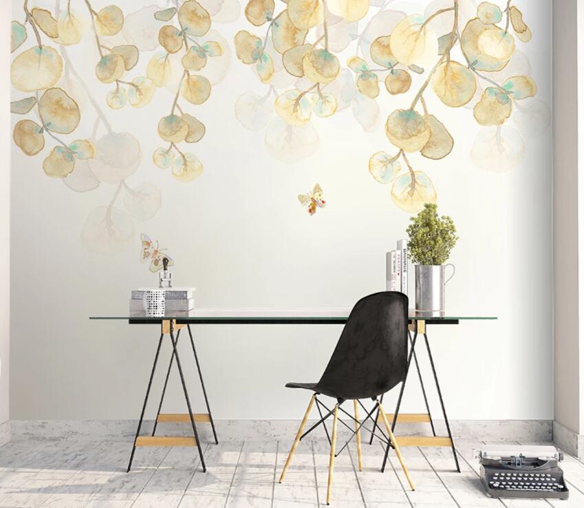 3D Colored Leaves 748 Wall Murals Wallpaper AJ Wallpaper 2