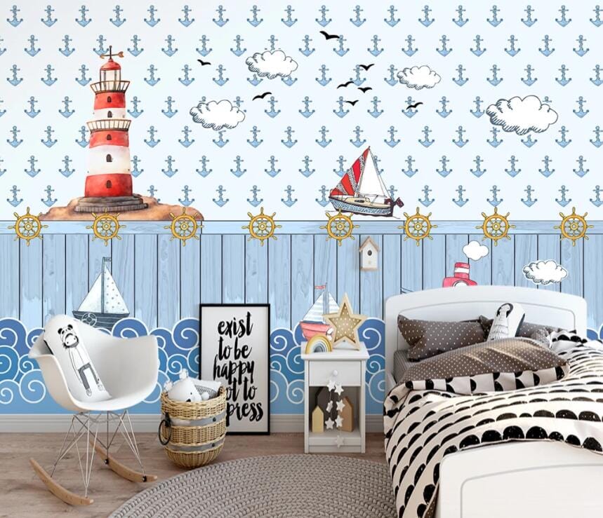 3D Light Ship 2149 Wall Murals Wallpaper AJ Wallpaper 2