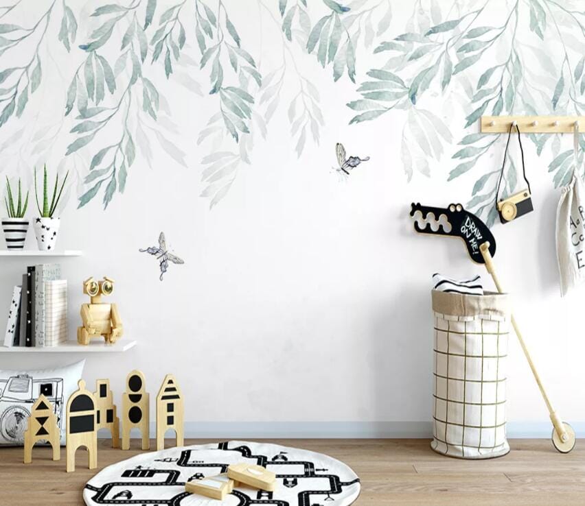 3D Leaf Bee 2147 Wall Murals Wallpaper AJ Wallpaper 2