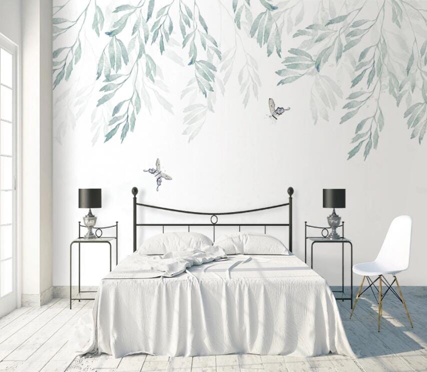 3D Leaf Bee 2147 Wall Murals Wallpaper AJ Wallpaper 2