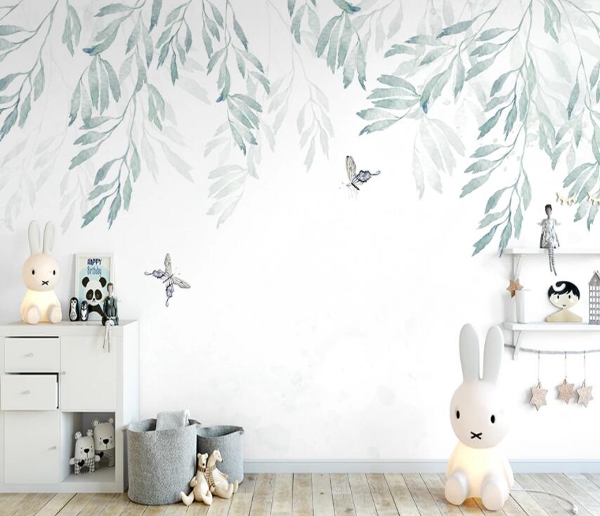 3D Leaves 739 Wall Murals Wallpaper AJ Wallpaper 2