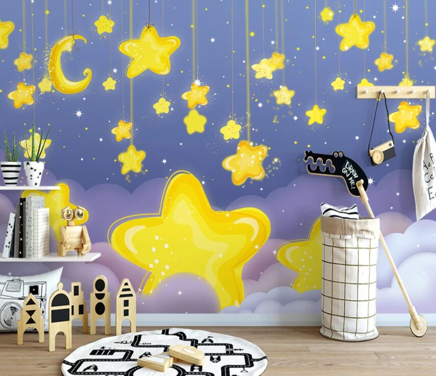 3D Star Twinkling 738 Wall Murals Wallpaper AJ Wallpaper 2