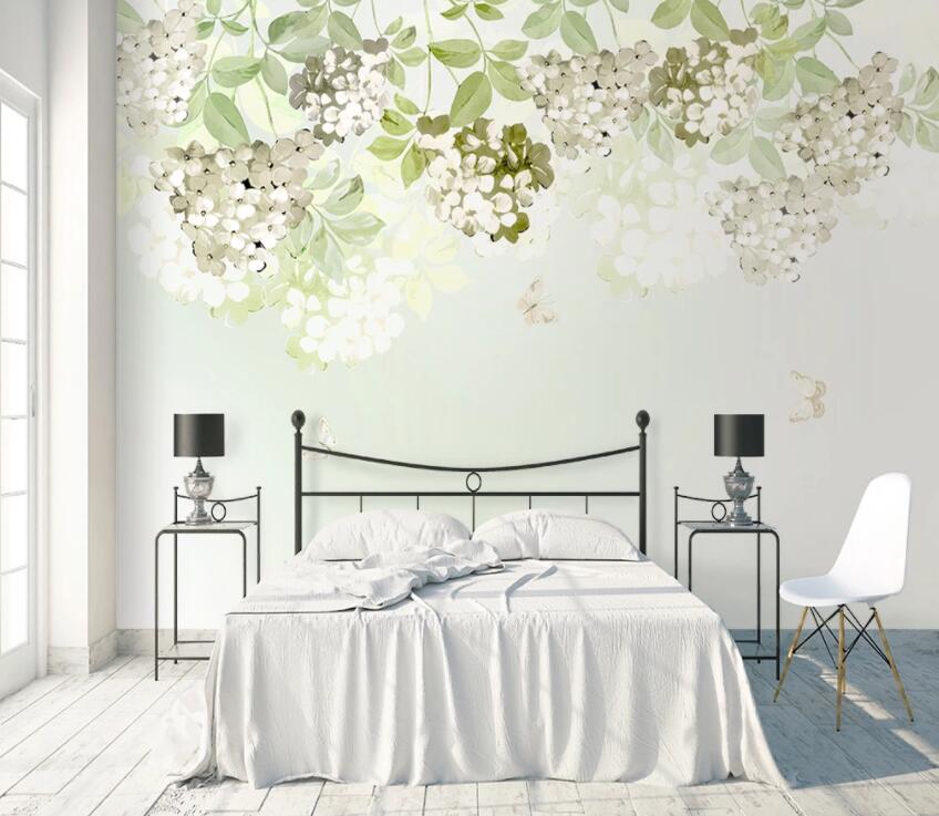 3D Flower Leaves 725 Wall Murals Wallpaper AJ Wallpaper 2