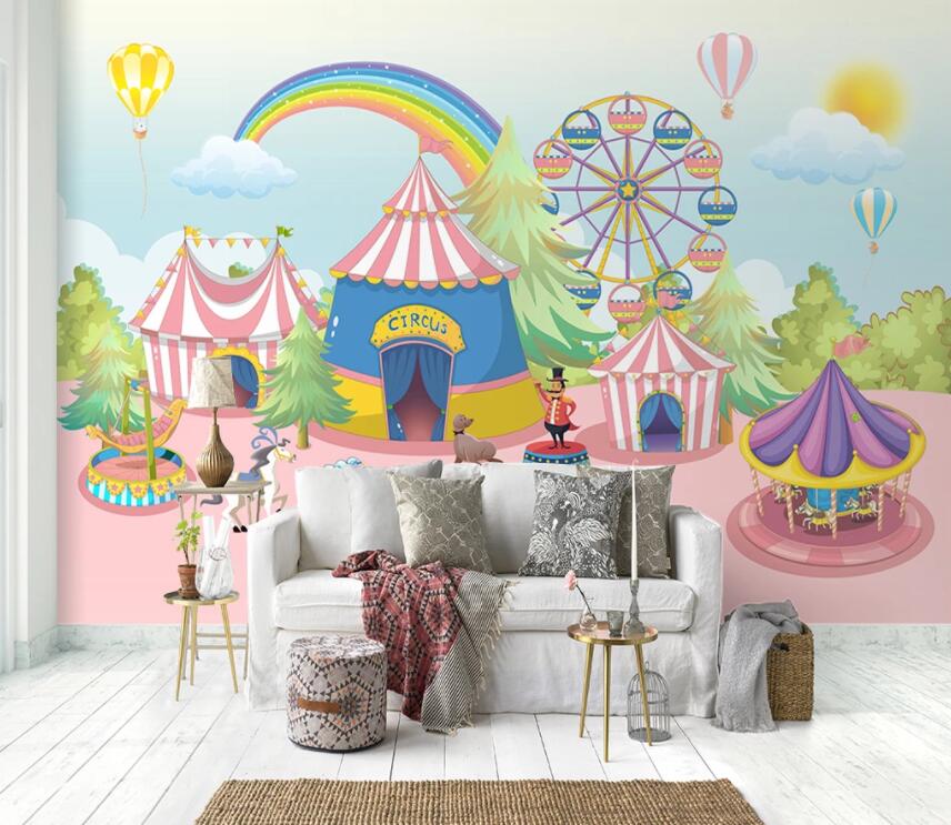 3D Color Amusement Park 719 Wall Murals Wallpaper AJ Wallpaper 2