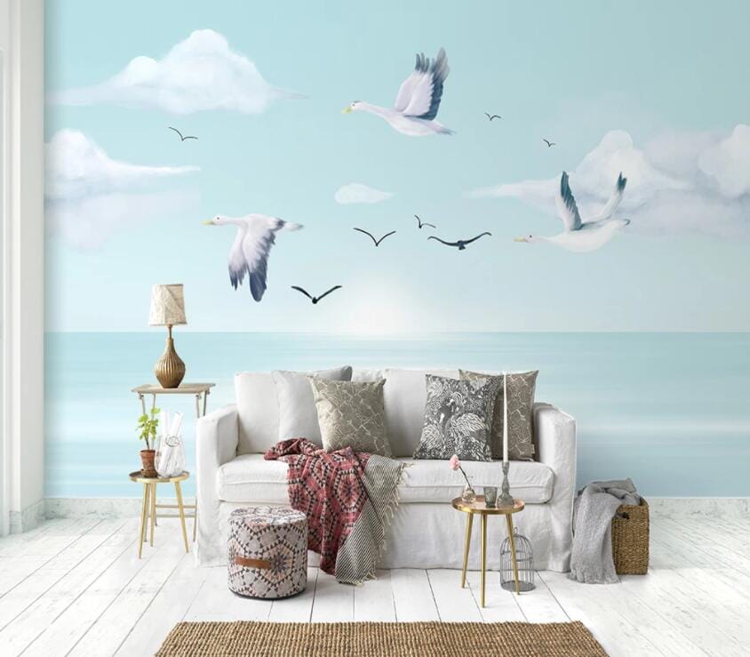 3D Sea Bird 2120 Wall Murals Wallpaper AJ Wallpaper 2