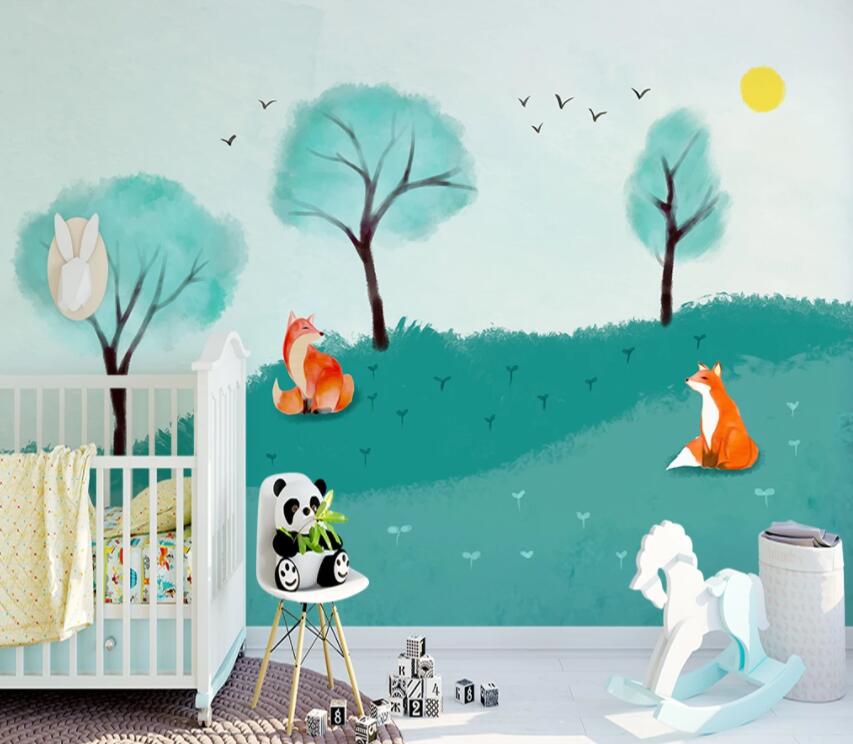 3D Green Grassland 706 Wall Murals Wallpaper AJ Wallpaper 2