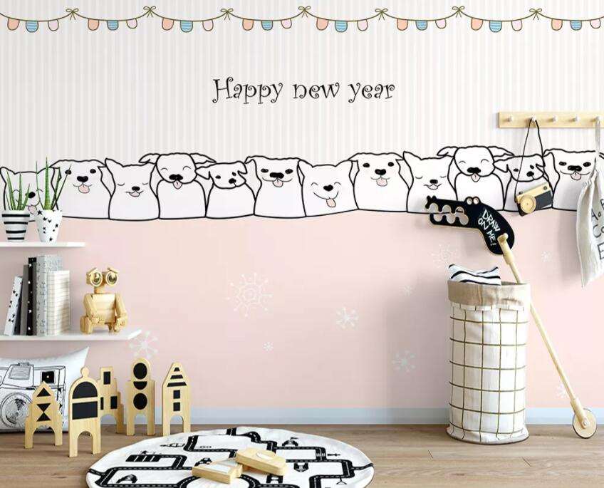 3D Cute Dog 691 Wall Murals Wallpaper AJ Wallpaper 2