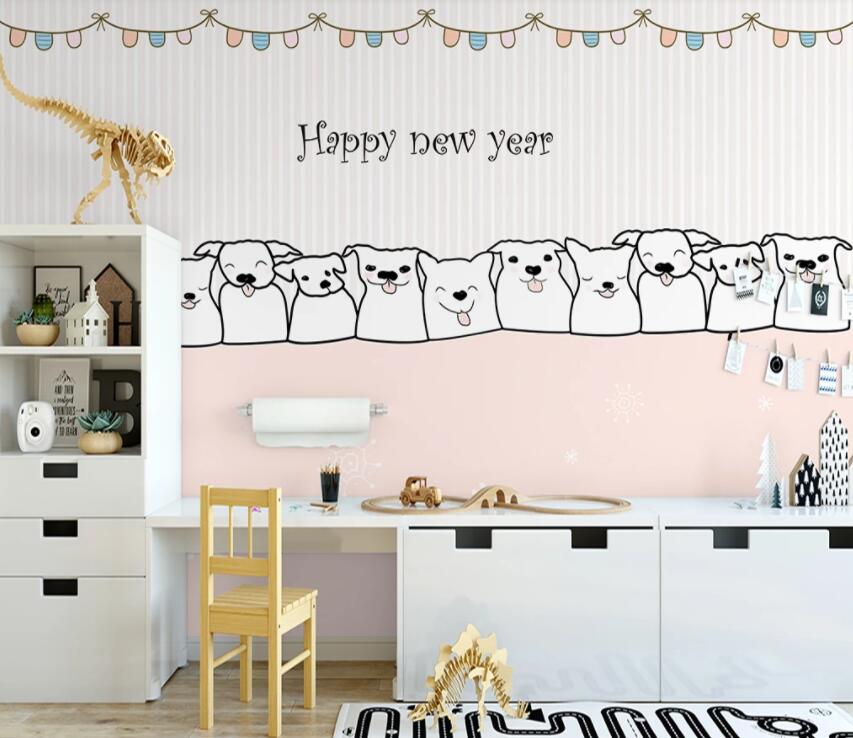 3D Cute Dog 691 Wall Murals Wallpaper AJ Wallpaper 2