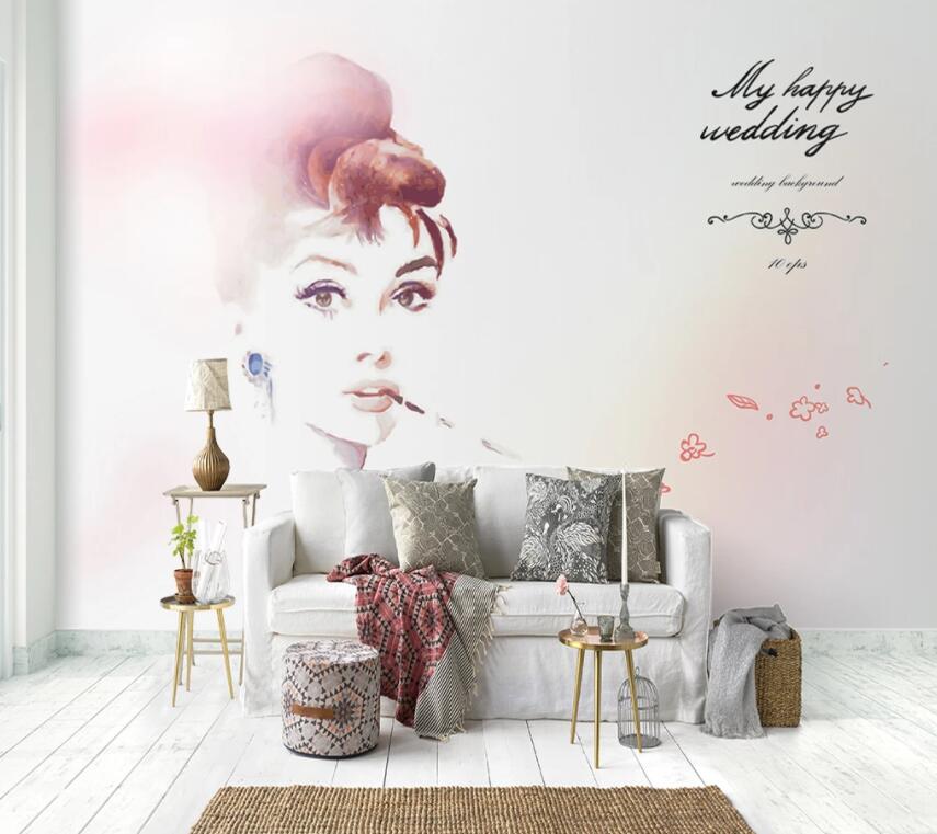3D Fashion Lady 690 Wall Murals Wallpaper AJ Wallpaper 2