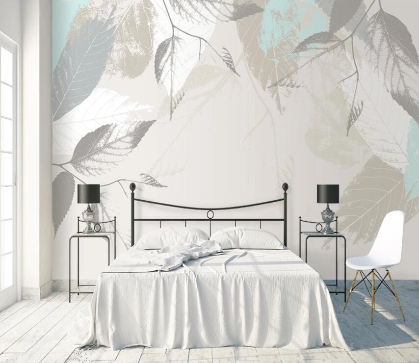 3D Colored leaves 679 Wall Murals Wallpaper AJ Wallpaper 2