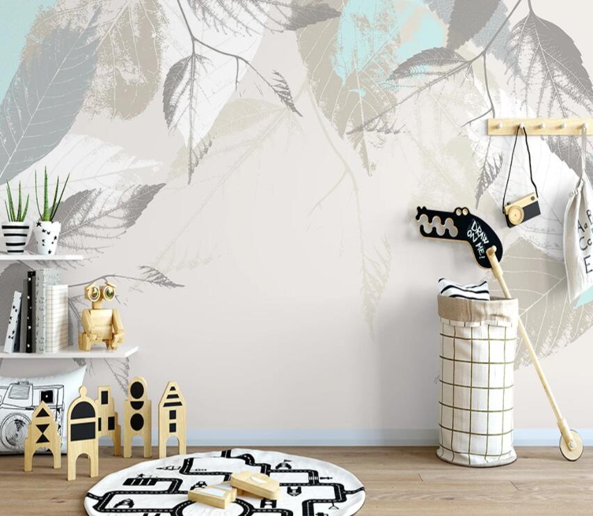 3D Colored leaves 679 Wall Murals Wallpaper AJ Wallpaper 2