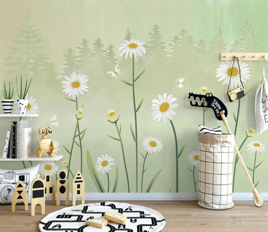 3D Fresh Chrysanthem 675 Wall Murals Wallpaper AJ Wallpaper 2
