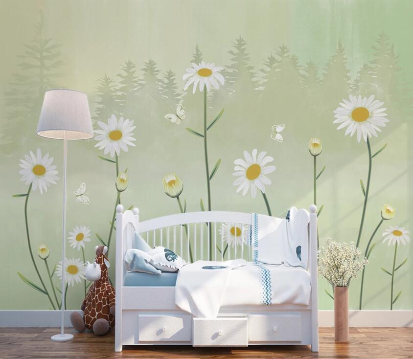 3D Fresh Chrysanthem 675 Wall Murals Wallpaper AJ Wallpaper 2