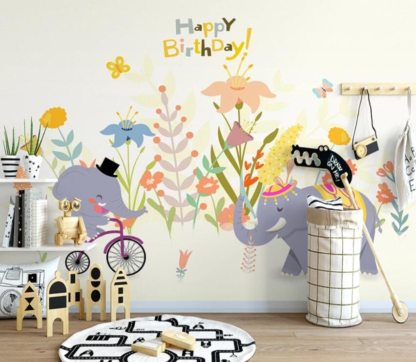 3D Flower Animal 1993 Wall Murals Wallpaper AJ Wallpaper 2