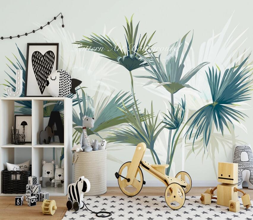 3D Green Plant 639 Wall Murals Wallpaper AJ Wallpaper 2
