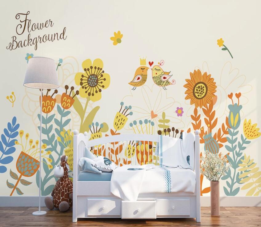 3D Butterfly Bird 616 Wall Murals Wallpaper AJ Wallpaper 2