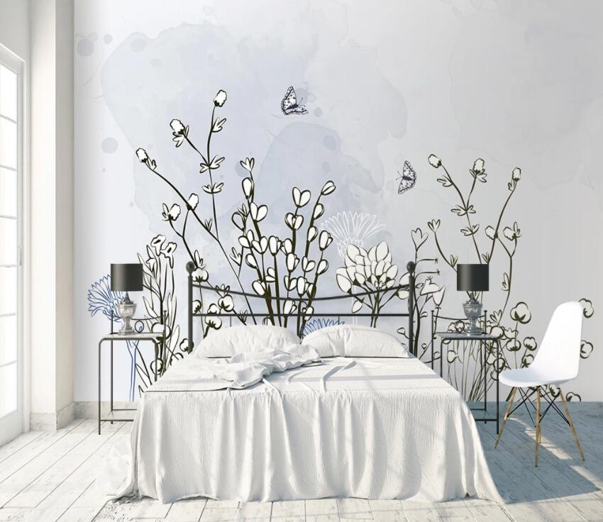 3D Small Flower 612 Wall Murals Wallpaper AJ Wallpaper 2