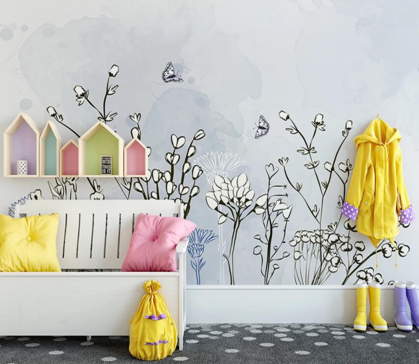 3D Small Flower 612 Wall Murals Wallpaper AJ Wallpaper 2