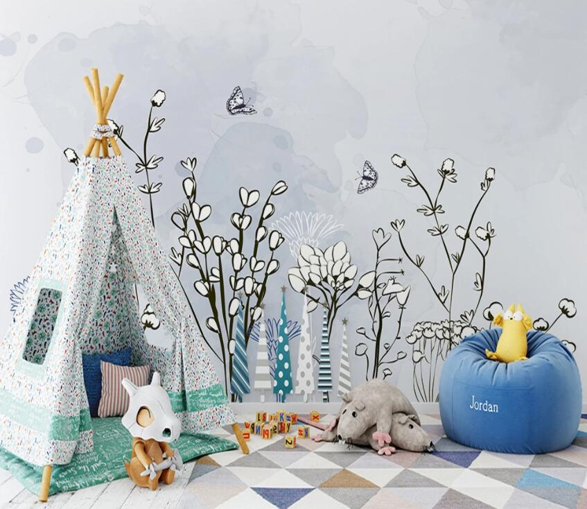 3D Small Flower 612 Wall Murals Wallpaper AJ Wallpaper 2