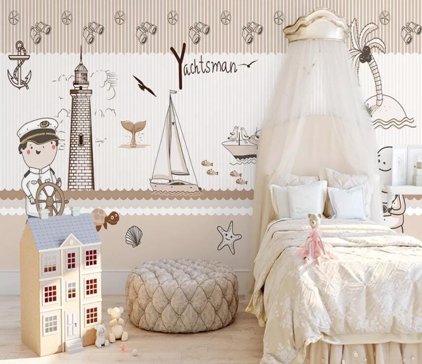 3D Nautical Sailing 1931 Wall Murals Wallpaper AJ Wallpaper 2