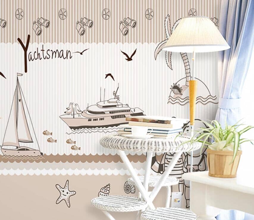 3D Nautical Sailing 1931 Wall Murals Wallpaper AJ Wallpaper 2