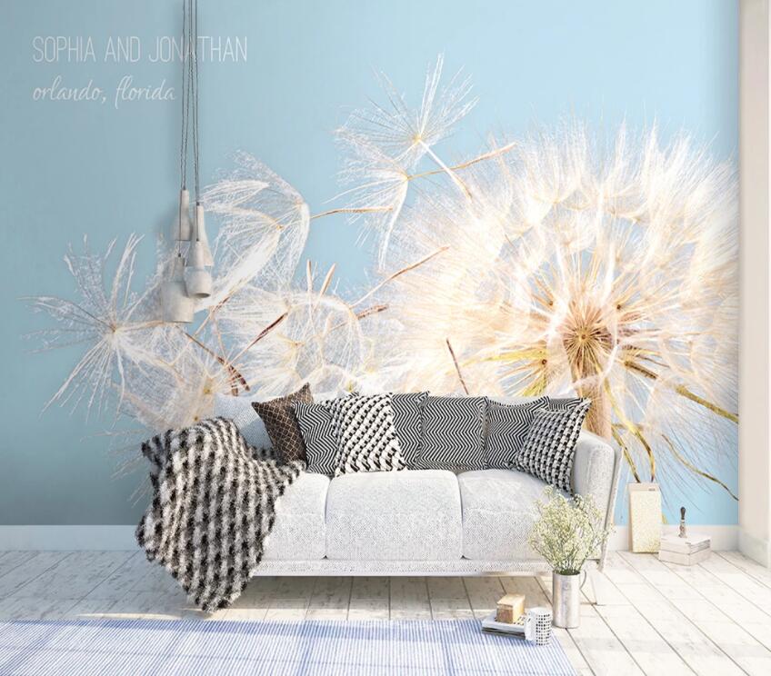 3D Dandelion 586 Wall Murals Wallpaper AJ Wallpaper 2