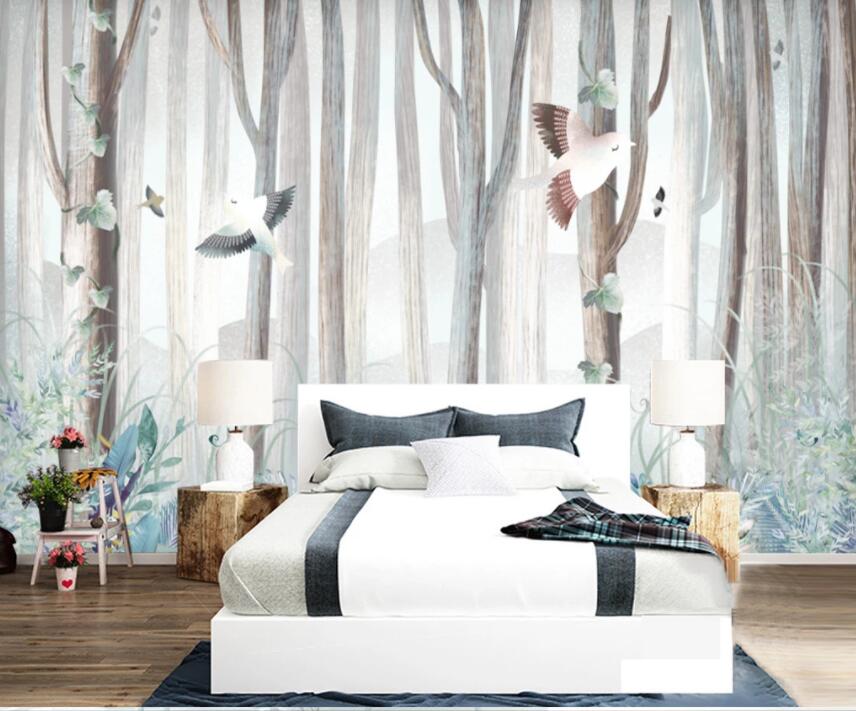 3D Woods Bird 349 Wall Murals Wallpaper AJ Wallpaper 2