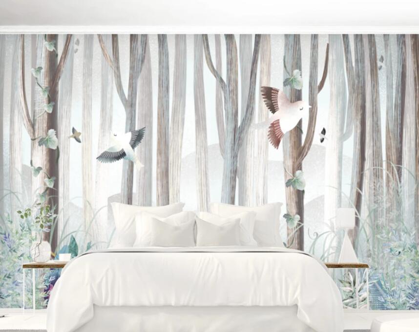3D Woods Bird 349 Wall Murals Wallpaper AJ Wallpaper 2