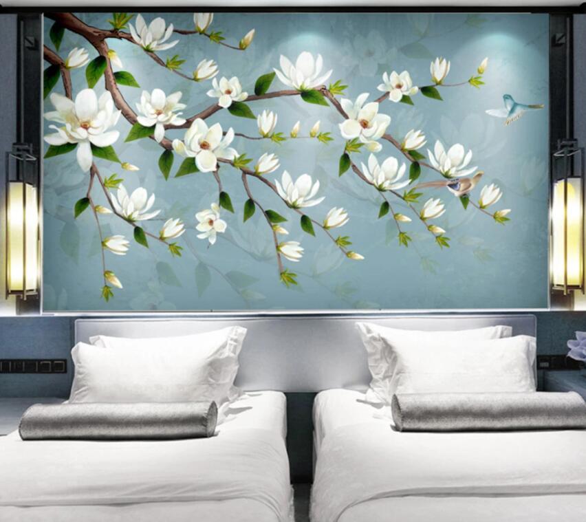 3D Flowering Branches 298 Wall Murals Wallpaper AJ Wallpaper 2