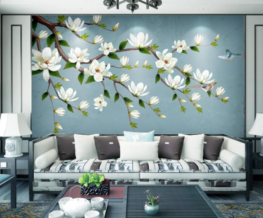 3D Flowering Branches 298 Wall Murals Wallpaper AJ Wallpaper 2