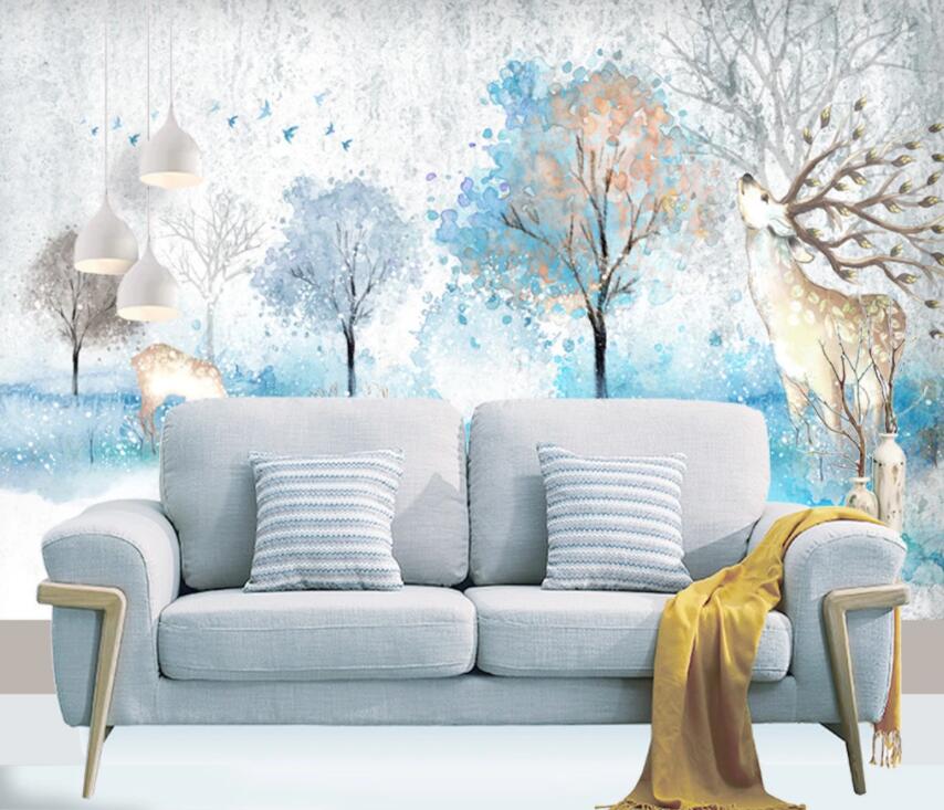 3D Sika Deer 261 Wall Murals Wallpaper AJ Wallpaper 2