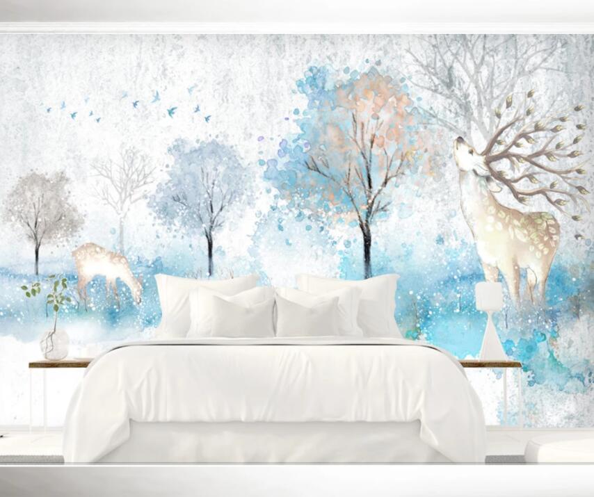 3D Sika Deer 261 Wall Murals Wallpaper AJ Wallpaper 2